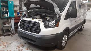 Ford Transit 150 250 amp 350 Hidden Battery Location [upl. by Hayidan40]