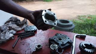 Newholland tractor hydraulic pump repair [upl. by Attebasile]