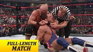 FULLLENGTH MATCH  Raw  Kurt Angle vs Steve Austin  WWE Championship Match [upl. by Harac]