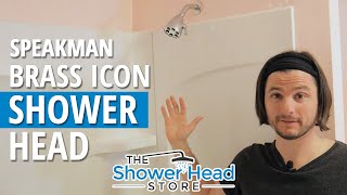 Review Speakman S2252 Brass Icon Fixed Shower Head [upl. by Glori]