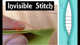 How to Sew The Invisible Seam Stitch  Hand Sewing Tutorial for Beginners  LadderSlip Stitch [upl. by Nodnerb]