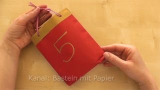 Adventskalender basteln  Bastelideen Weihnachten amp Advent  Weihnachtsdeko 2024 [upl. by Henri985]