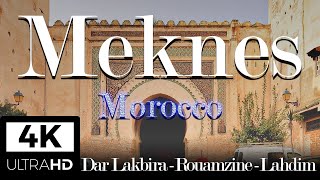 Medina  Part 2  Meknes Morocco Walking Tour 4K [upl. by Assyla]