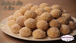 Recette des Biscuits Boules de Noix de Coco [upl. by Adlaremse385]