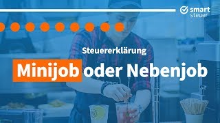 Falle Minijob und Nebenjob in der Steuererklärung  Steuererklärung 2019 selber machen 2020 [upl. by Aspa33]