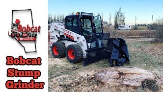 Bobcat stump grinder [upl. by Bourne]