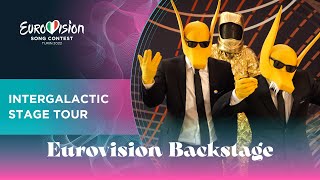 Eurovision Backstage  Day 6 Intergalactic Stage Tour  Eurovision News from Turin 2022 [upl. by Alleb]