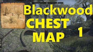 ESO Blackwood Treasure Map 1 Location  Guide Series Elder Scrolls Online [upl. by Volotta]