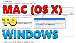 How to Access Mac Files OS X  HFS on a Windows Computer [upl. by Goran410]