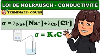 Conductivité dune solution  loi de Kolrausch  CHIMIE  TERMINALE [upl. by Hasan]