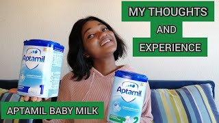 baby formul  honest APTAMIL REVIEW how to make a baby formula bottle [upl. by Iarahs679]