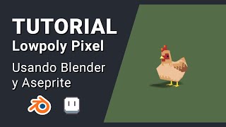 Tutorial  Lowpoly Pixel usando Blender y Aseprite [upl. by Daphna591]