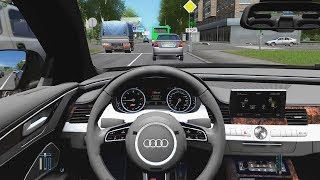 City Car Driving  Audi S8 Plus D4  Street Racing [upl. by Naid322]