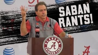 Nick Sabans best press conference moments and rants NSFW [upl. by Sachi]