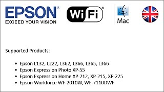 How to setup Epson printers to use WiFi 2014 Mac EN [upl. by Harl470]