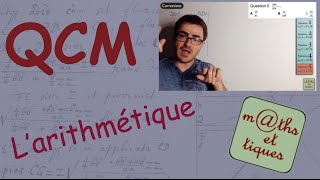 QCM  Larithmétique  Troisième [upl. by Bouchier]