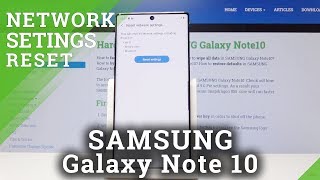 How to Reset Network Settings in SAMSUNG Galaxy Note 10 – Fix Network Configuration [upl. by Fania]