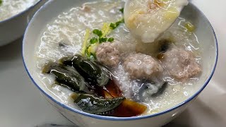 Century Egg Pork Congee Recipe [upl. by Cinderella]