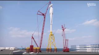 UD researchers Constructing offshore wind turbines in port is feasible and cost effective [upl. by Yee]