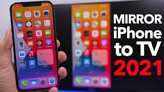 How to Mirror iPhone Screen to Any TV  2021 [upl. by Whitman]