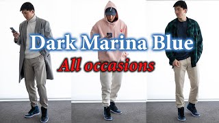 How to Style  Air Jordan 1 Dark Marina Blue 6 Outfits for ALL OCCASIONS [upl. by Azila]