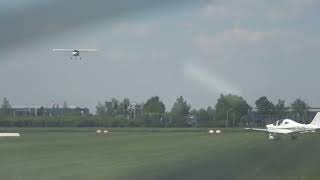 Aviasud Mistral Takeoff Hoogeveen Airport [upl. by Ogren]