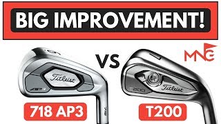 Titleist T200 Iron VS Titleist 718 AP3 Iron [upl. by Maon]