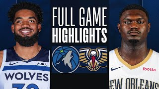 TIMBERWOLVES at PELICANS  FULL GAME HIGHLIGHTS  December 11 2023 [upl. by Maclay619]