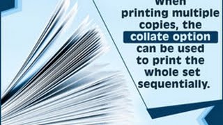 Meaning of Collate in Terms of Printing [upl. by Aekerly]