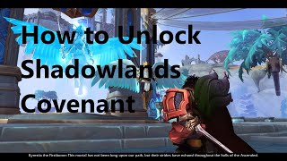 World Of Warcraft ShadowlandsCovenant How To Unlock Tutorial [upl. by Alisha484]