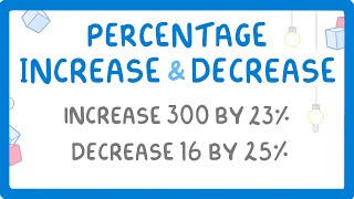 GCSE Maths  Percentage Increase and Decrease Multiplier Method 93 [upl. by Trabue848]