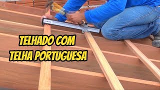 COMO FAZER TELHADO DE TELHA COLONIAL DIY [upl. by Scheer]