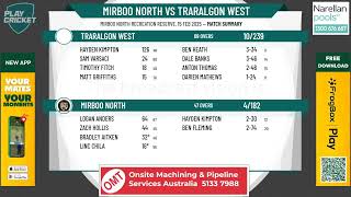 Mirboo North A Grade v Traralgon West A Grade [upl. by Ojyma]