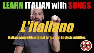 Italian Song quotLitalianoquot with lyrics English translation and explanations [upl. by Nodnol]