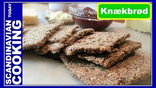 How To Make Homemade Delicious Crispbread  Knækbrød [upl. by Annahgiel]