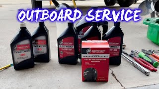 MERCURY OUTBOARD 150 ANNUAL SERVICE  HOW TO [upl. by Thorndike867]