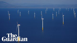 Drone footage shows worlds largest offshore windfarm [upl. by Heer]