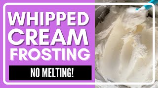 Easy Stabilized Whipped Cream Frosting 4 Simple Ingredients [upl. by Louise993]