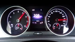 VW Golf 15 TSI Acceleration 0200 Test [upl. by Cherin]