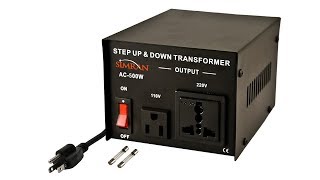 110 to 220 StepUp transformer Review [upl. by Terrej756]