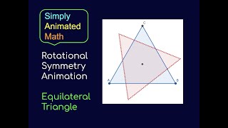 Rotational Symmetry Animation Equilateral Triangle [upl. by Dhaf]