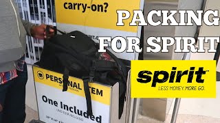 How to Pack in Spirit Airlines Personal Item in 2024 [upl. by Clint]