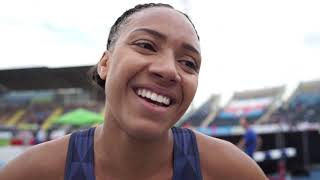 Renelle Lamote FRA after first place in the 800m [upl. by Ader158]