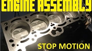 4age  Full engine rebuild stop motion [upl. by Shulem]