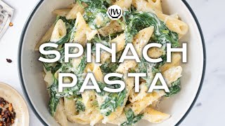 15Minute Spinach Pasta [upl. by Annaet474]