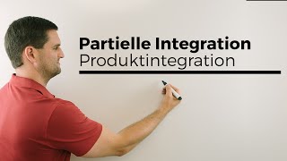 Partielle Integration Produktintegration Ablauf allgemein  Mathe by Daniel Jung [upl. by Avirt688]