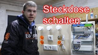 Steckdose schalten  Steckdosen verdrahten [upl. by Arlo]