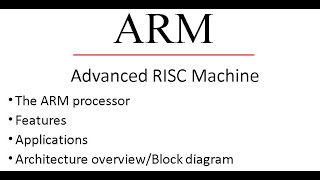 ARM Architecture Part1 [upl. by Yedrahs]