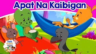 Apat Na Kaibigan  Kwentong Pambata  Mga kwentong pambata tagalog na may aral  Pambatang kwento [upl. by Aisenat]