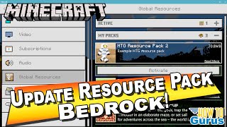 How You Can Update a Minecraft Bedrock Edition Resource Pack [upl. by Franzen]